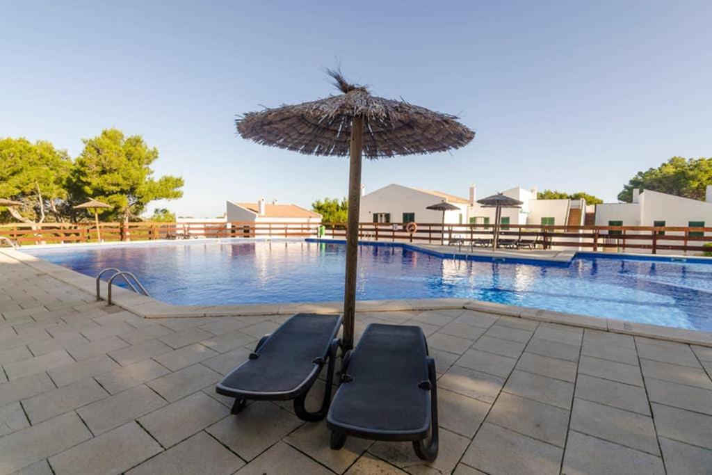 Happy Menorca apartamento duplex ,piscina,aire acondicionado,wiffi Port d'Addaia Esterno foto